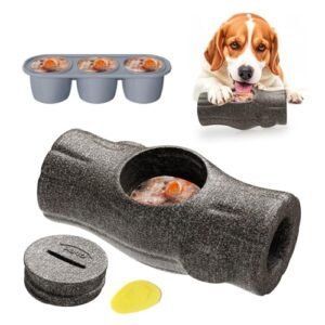 NEMOVA Interactive Dog Chew Toy with Branch Shape, Frozen Treat Dog Toys to Keep Them Busy, Reusable, Safe Puzzle Toy for Puppy, Small, Large Dogs
