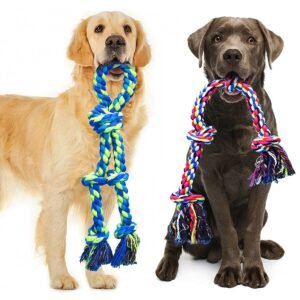 Heavy Duty Dog Rope Toys for Large Breed Aggressive Chewers, Tug of War Toy