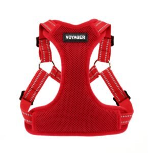 No Pull Harness, Adjustable, Breathable w/ Reflective Stripes