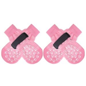 Anti Slip Dog Socks to Prevent Licking Paws,  Dog Booties for Small Medium Large Senior Dogs, Traction Control Dog Boots & Paw Protectors for Hardwood Floors