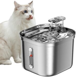 Cat Water Fountain, Stainless Steel