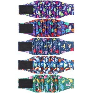 Washable Dog Diapers Male 5 Pack SMALL