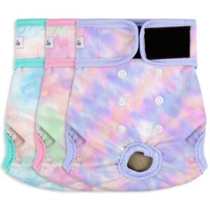 Washable Female Dog Diapers -  3 Pack