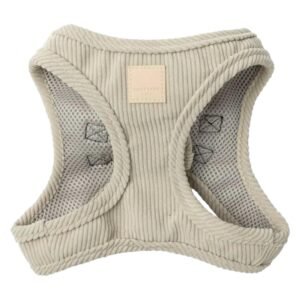 FuzzYard Life Corduroy Step in Dog Harness | Size M | Stylish Premium Corduroy Design in Sandstone Perfect for Everyday Walks