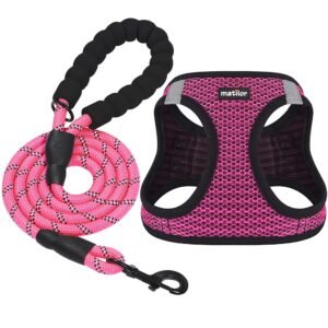 matilor Dog Harness Step-in Breathable Puppy Cat Dog Vest Harnesses - Large