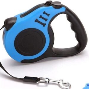 Retractable Dog Leash for Medium - Small Dogs and Cats 16.5FT Tangle Free, Heavy Duty Walking Leash with Anti Slip Handle, Pause and Lock Strong Nylon Tape, Store Dog Leash Retractable